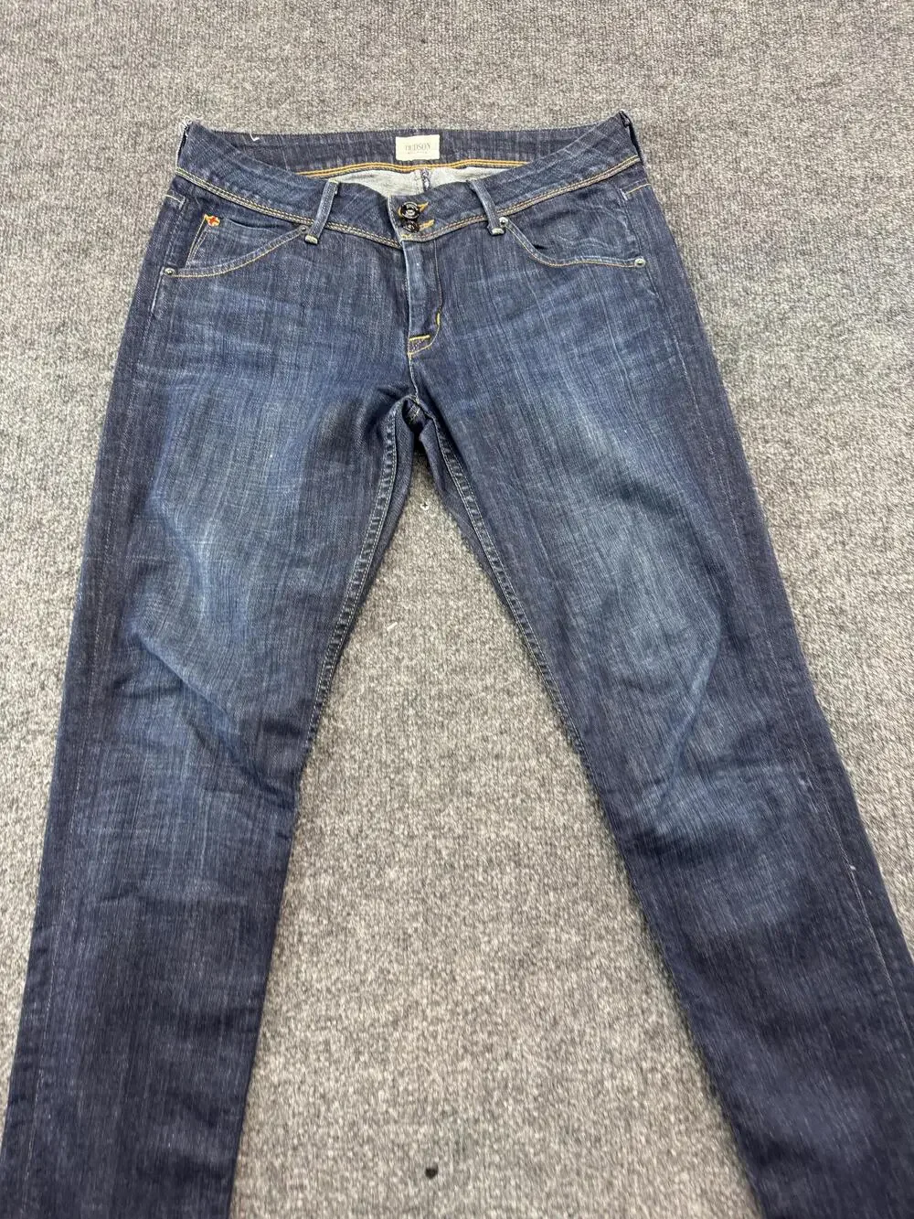 Hudson Collin Skinny Jeans Womens 29 Blue Dark Wash Flap Pocket Denim Stretch